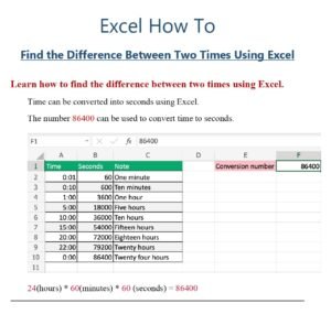 How To Find the Difference Between Two Times Using Excel - Master Of ...